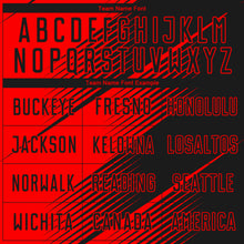 Загрузить изображение в средство просмотра галереи, Custom Red Black Sublimation Soccer Uniform Jersey