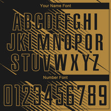 Laden Sie das Bild in den Galerie-Viewer, Custom Old Gold Black Sublimation Soccer Uniform Jersey