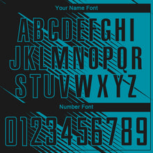 Load image into Gallery viewer, Custom Teal Black Sublimation Soccer Uniform Jersey