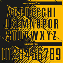 Загрузить изображение в средство просмотра галереи, Custom Gold Black Sublimation Soccer Uniform Jersey