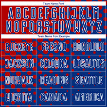 Загрузить изображение в средство просмотра галереи, Custom Red Royal-White Sublimation Soccer Uniform Jersey