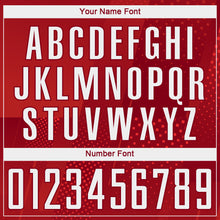 Load image into Gallery viewer, Custom Red White Sublimation Soccer Uniform Jersey