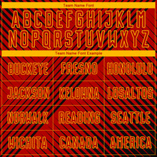 Загрузить изображение в средство просмотра галереи, Custom Red Black-Yellow Sublimation Soccer Uniform Jersey