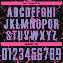 Загрузить изображение в средство просмотра галереи, Custom Black Light Blue-Pink Sublimation Soccer Uniform Jersey