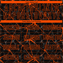 Laden Sie das Bild in den Galerie-Viewer, Custom Black Orange Sublimation Soccer Uniform Jersey