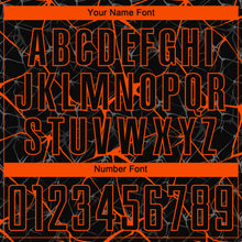 Laden Sie das Bild in den Galerie-Viewer, Custom Black Orange Sublimation Soccer Uniform Jersey