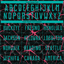 Charger l'image dans la galerie, Custom Black Aqua-Neon Pink Sublimation Soccer Uniform Jersey