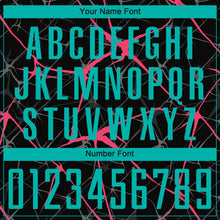 Charger l'image dans la galerie, Custom Black Aqua-Neon Pink Sublimation Soccer Uniform Jersey