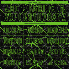 Laden Sie das Bild in den Galerie-Viewer, Custom Black Aurora Green Sublimation Soccer Uniform Jersey