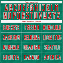 Загрузить изображение в средство просмотра галереи, Custom Kelly Green Red-White Sublimation Mexico Soccer Uniform Jersey