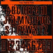 Charger l'image dans la galerie, Custom Black Orange-White Sublimation Soccer Uniform Jersey