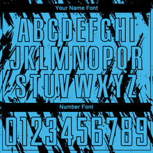 Charger l'image dans la galerie, Custom Sky Blue Black Sublimation Soccer Uniform Jersey