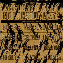 Laden Sie das Bild in den Galerie-Viewer, Custom Old Gold Black Sublimation Soccer Uniform Jersey