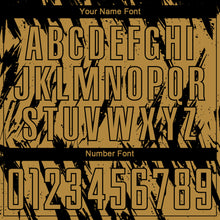 Laden Sie das Bild in den Galerie-Viewer, Custom Old Gold Black Sublimation Soccer Uniform Jersey