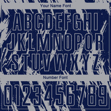 Load image into Gallery viewer, Custom Navy Gray Sublimation Soccer Uniform Jersey