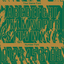 Load image into Gallery viewer, Custom Old Gold Kelly Green Sublimation Soccer Uniform Jersey