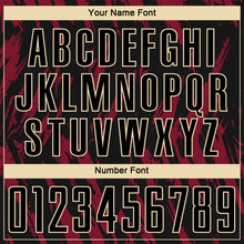 Загрузить изображение в средство просмотра галереи, Custom Crimson Black-City Cream Sublimation Soccer Uniform Jersey