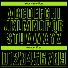 Charger l'image dans la galerie, Custom Black Neon Green Sublimation Soccer Uniform Jersey