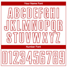 Load image into Gallery viewer, Custom White Red Sublimation Soccer Uniform Jersey