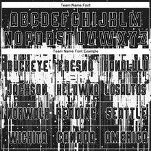 Load image into Gallery viewer, Custom White Black Sublimation Soccer Uniform Jersey