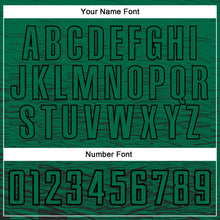 Load image into Gallery viewer, Custom Kelly Green Black Sublimation Soccer Uniform Jersey