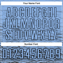 Load image into Gallery viewer, Custom Light Blue Black Sublimation Soccer Uniform Jersey