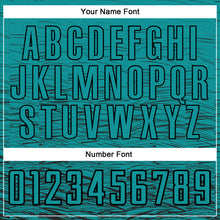 Load image into Gallery viewer, Custom Teal Black Sublimation Soccer Uniform Jersey