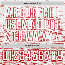 Load image into Gallery viewer, Custom Red White Sublimation Soccer Uniform Jersey