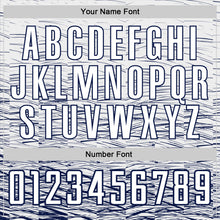 Load image into Gallery viewer, Custom Navy White Sublimation Soccer Uniform Jersey