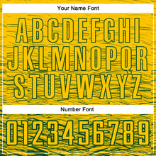 Load image into Gallery viewer, Custom Yellow Green Sublimation Soccer Uniform Jersey