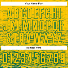 Load image into Gallery viewer, Custom Yellow Kelly Green Sublimation Soccer Uniform Jersey