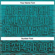 Load image into Gallery viewer, Custom Teal Brown Sublimation Soccer Uniform Jersey