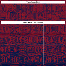 Загрузить изображение в средство просмотра галереи, Custom Crimson Navy Sublimation Soccer Uniform Jersey