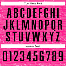 Load image into Gallery viewer, Custom Pink Black Sublimation Soccer Uniform Jersey