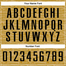 Laden Sie das Bild in den Galerie-Viewer, Custom Old Gold Black Sublimation Soccer Uniform Jersey