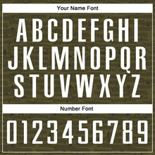 Load image into Gallery viewer, Custom Olive White Sublimation Salute To Service Soccer Uniform Jersey