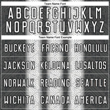 Load image into Gallery viewer, Custom Steel Gray White-Black Ethnic Stripes Sublimation Soccer Uniform Jersey