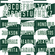 Load image into Gallery viewer, Custom White Green Plaid Sublimation Soccer Uniform Jersey