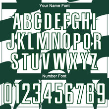 Load image into Gallery viewer, Custom White Green Plaid Sublimation Soccer Uniform Jersey