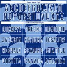 Charger l'image dans la galerie, Custom Light Blue Royal-White Plaid Sublimation Soccer Uniform Jersey