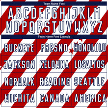 Laden Sie das Bild in den Galerie-Viewer, Custom Red White-Navy Vintage American Flag Sublimation Soccer Uniform Jersey