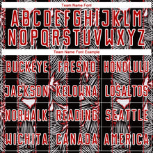 Загрузить изображение в средство просмотра галереи, Custom Red Black-White Flowers Sublimation Soccer Uniform Jersey