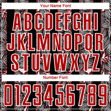 Загрузить изображение в средство просмотра галереи, Custom Red Black-White Flowers Sublimation Soccer Uniform Jersey