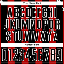 Загрузить изображение в средство просмотра галереи, Custom Red Black-White Stars And Squares Sublimation Soccer Uniform Jersey