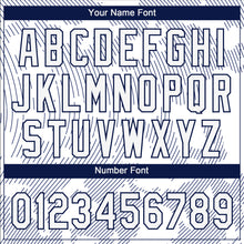 Charger l'image dans la galerie, Custom White White-Navy 3D Pattern Two-Button Unisex Softball Jersey