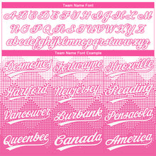 Charger l'image dans la galerie, Custom Pink White 3D Pattern Gradient Square Shapes Two-Button Unisex Softball Jersey