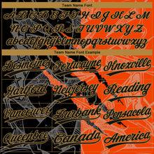 Charger l'image dans la galerie, Custom Graffiti Pattern Black-Old Gold 3D Two-Button Unisex Softball Jersey