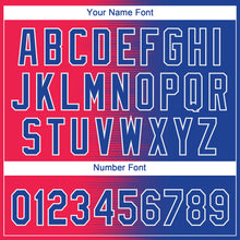 Charger l'image dans la galerie, Custom Red Royal-White 3D Pattern Two-Button Unisex Softball Jersey