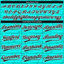 Загрузить изображение в средство просмотра галереи, Custom Teal Black-White 3D Pattern Two-Button Unisex Softball Jersey