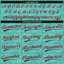 Загрузить изображение в средство просмотра галереи, Custom Teal Black-White 3D Pattern Two-Button Unisex Softball Jersey